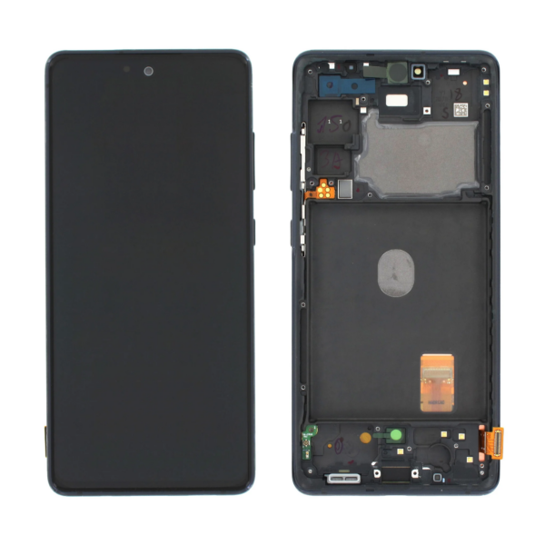 LCD / Scherm met frame voor Samsung Galaxy S20 FE 4G/5G SM-G780F / SM-G781B (GH82-24215A) - Origineel - Service pack - Cloud Navy