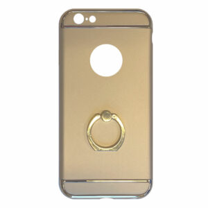 Fit Fashion – Hardcase Hoesje –  Met ring – Geschikt voor iPhone 6/6S – Goud