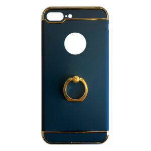 Fit Fashion – Hardcase Hoesje –  Met ring – Geschikt voor iPhone 7 Plus – Blauw