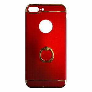 Fit Fashion – Hardcase Hoesje –  Met ring – Geschikt voor iPhone 7 Plus – Rood