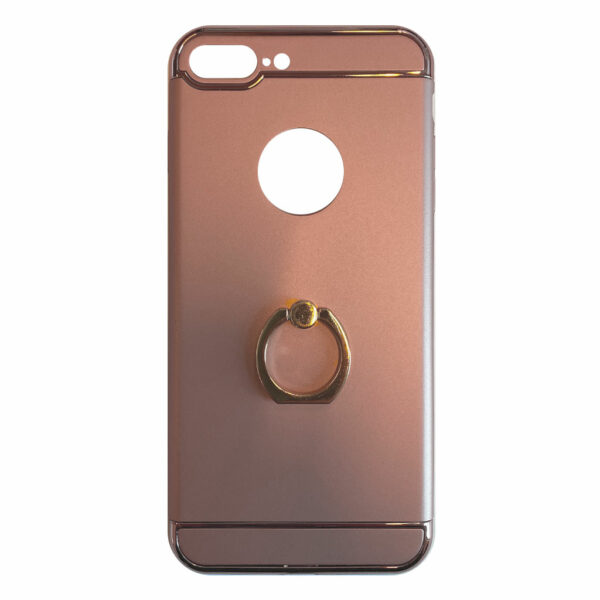 Fit Fashion – Hardcase Hoesje –  Met ring – Geschikt voor iPhone 7 Plus – Roze