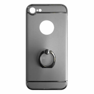 Fit Fashion – Hardcase Hoesje –  Met ring – Geschikt voor iPhone 7 – Zilver