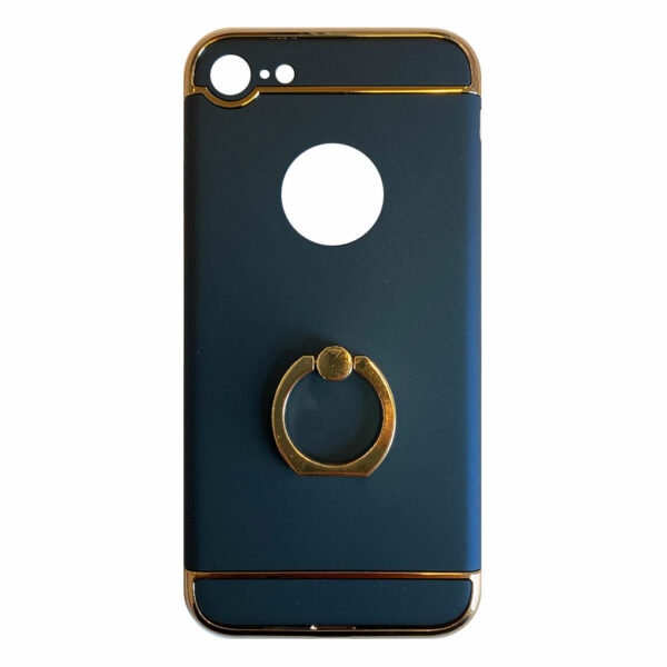 Fit Fashion – Hardcase Hoesje –  Met ring – Geschikt voor iPhone 7 – Blauw