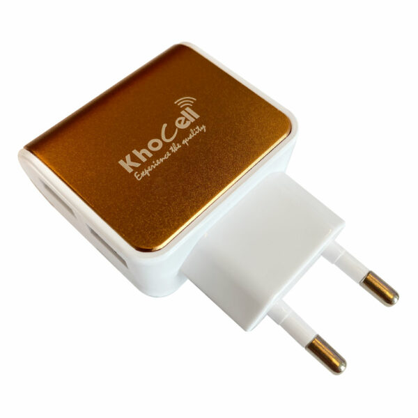 Khocell – Oplader – met 2 USB aansluitingen – 2.4A – Goud