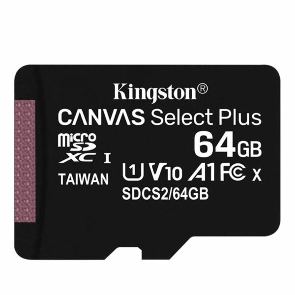 Kingston – SDXC Geheugenkaart – Class 10 – Inclusief adapter – 64 GB