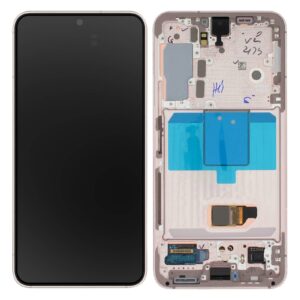 LCD / Scherm met frame voor Samsung Galaxy S22 – Origineel – Service Pack – Pink