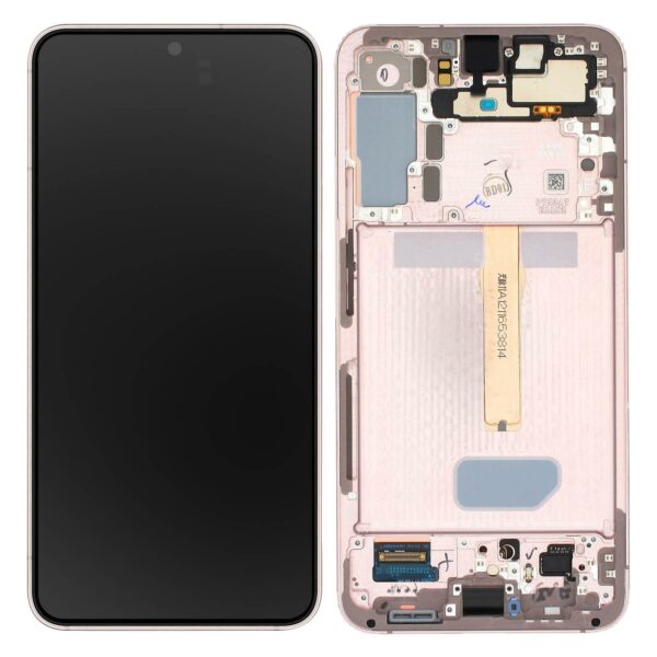 LCD / Scherm met frame voor Samsung Galaxy S22 Plus – Origineel – Service Pack – GOUD