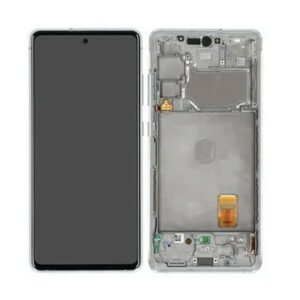 LCD / Scherm met frame voor Samsung Galaxy S20 FE 4G/5G SM-G780F / SM-G781B (GH82-24219B) – Origineel – Service pack – Wit