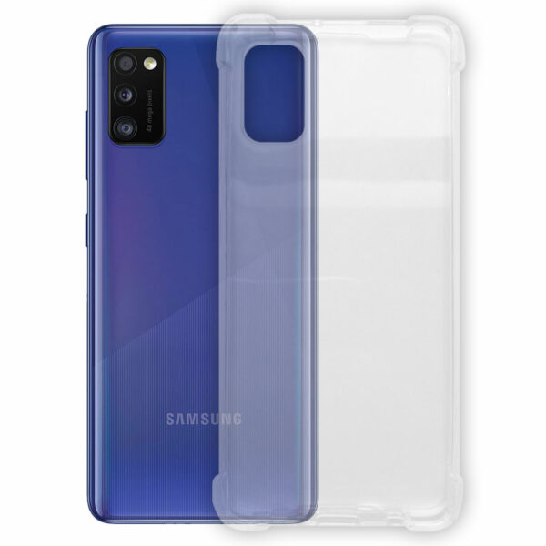 Siliconen hoesje voor Samsung Galaxy A41 – Schok bestendig – Transparant