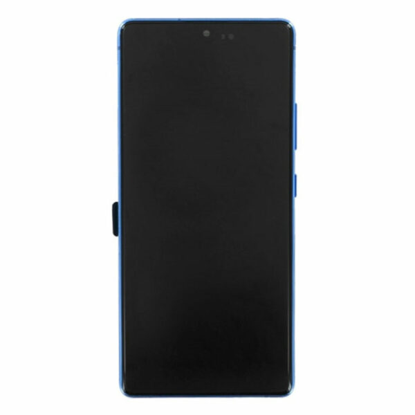 LCD / Scherm met frame voor Samsung Galaxy S10 Lite - Origineel - Service pack - Blauw