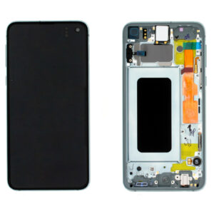 LCD / Scherm met frame voor Samsung Galaxy S10E G970F (GH82-18852G) - Origineel - Service pack - Geel