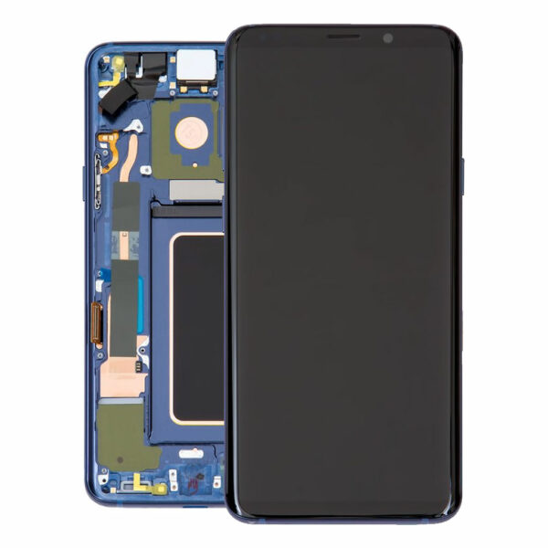 LCD / Scherm met frame voor Samsung Galaxy S9 Plus – Origineel – Service pack – Blauw