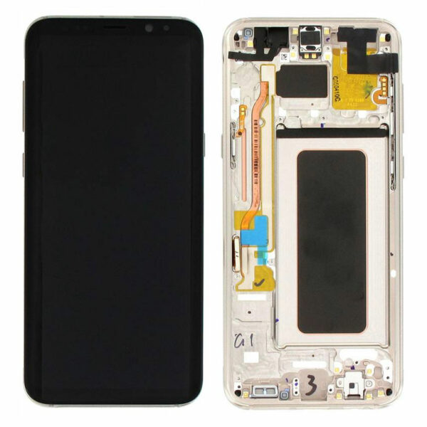 LCD / Scherm met frame voor Samsung Galaxy S8 Plus – Origineel – Service pack – Goud