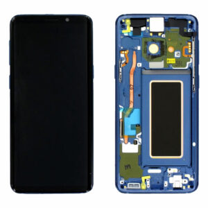 LCD / Scherm met frame voor Samsung Galaxy S9 – Origineel – Service pack – Blauw