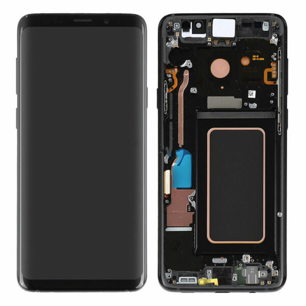 LCD / Scherm met frame voor Samsung Galaxy S9 Plus – Origineel – Service pack – Zwart