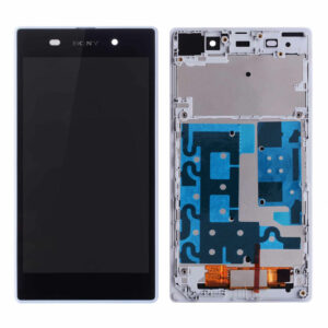 LCD / Scherm met frame voor Sony  Xperia Z1 – Wit