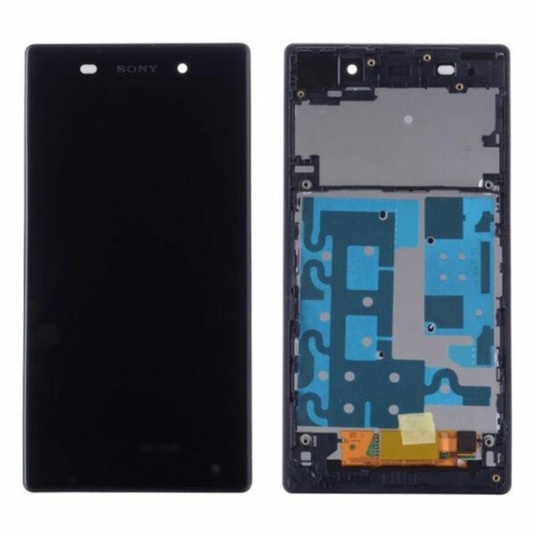 LCD / Scherm met frame voor Sony  Xperia Z1 – Zwart