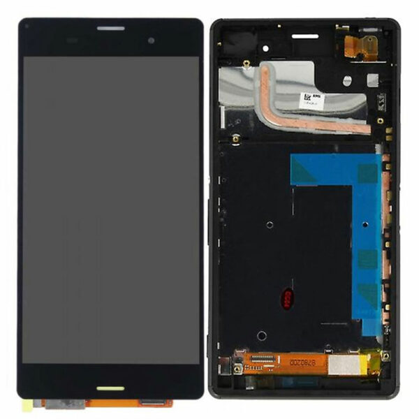 LCD / Scherm met frame voor Sony  Xperia Z3 – Zwart