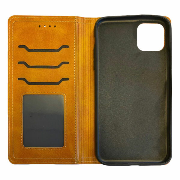 Bookcase cover voor Apple iPhone 11 Pro Max – Cognac