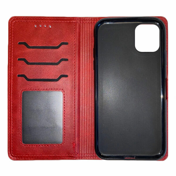 Bookcase cover voor Apple iPhone 11 – Rood