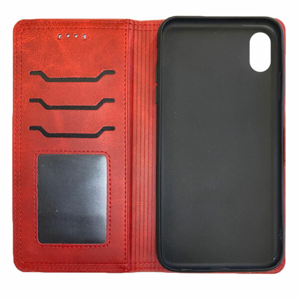 Bookcase cover voor Apple iPhone X en iPhone XS – Rood