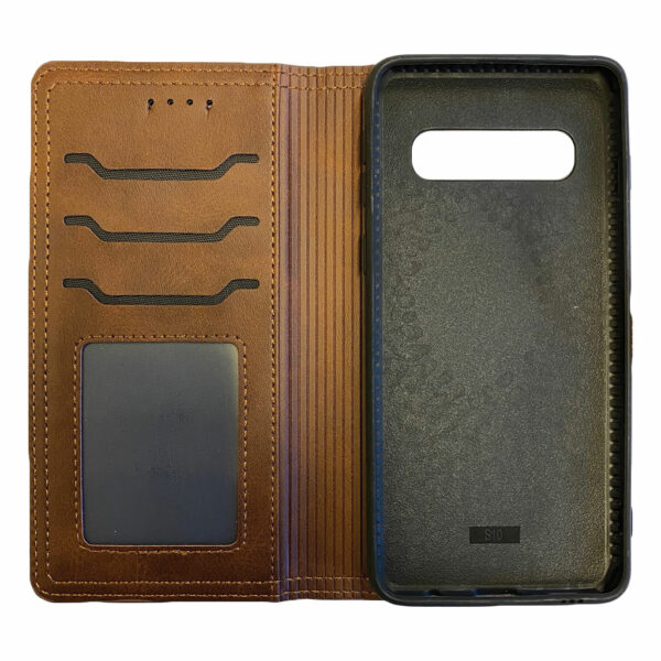 Bookcase cover voor Samsung Galaxy S10 – Bruin