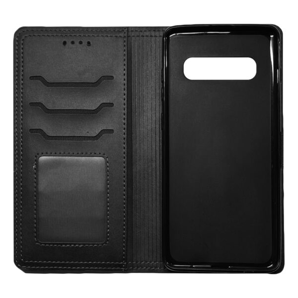 Bookcase cover voor Samsung Galaxy S10 Plus – Zwart