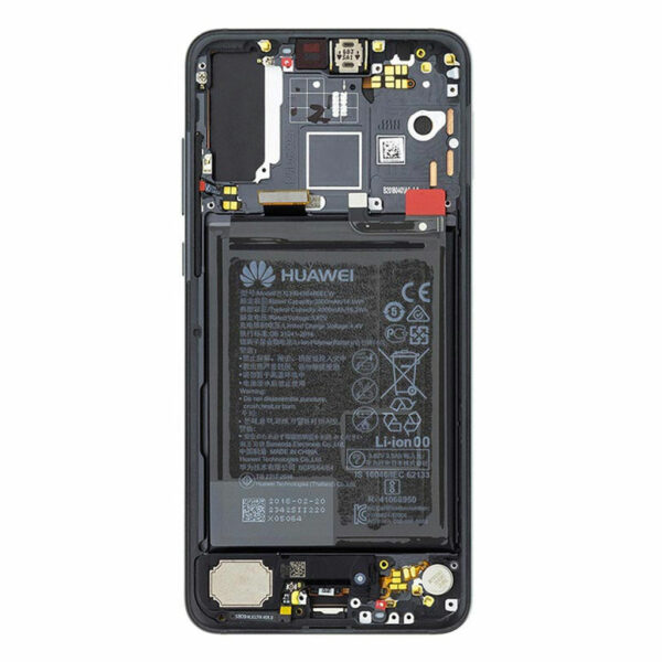 LCD / Scherm met frame en batterij voor Huawei P20 Pro – Zwart – 02351WQK