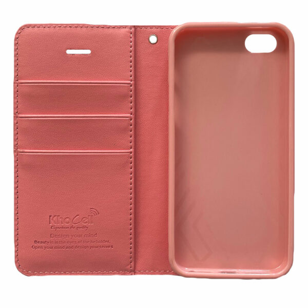 iPhone – 5G – 5S – 5SE – Book case – Licht roze