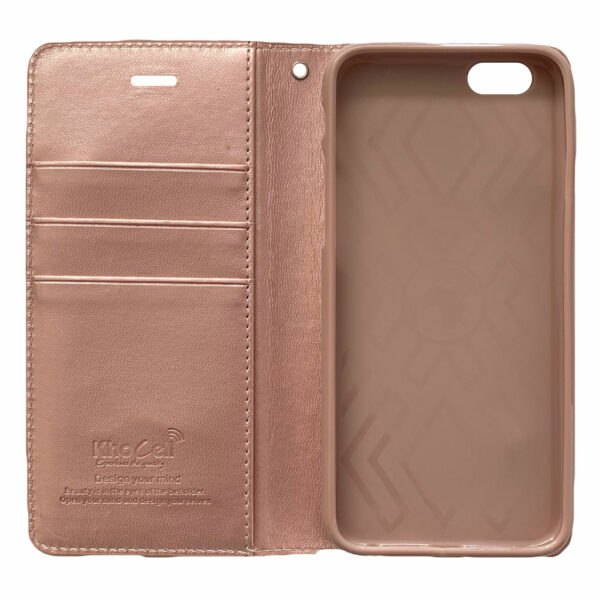 iPhone – 6 – 6S – Book case – Rosé Goud