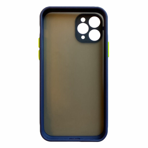 My Choice – Siliconen/Hardcase hoesje voor Apple iPhone 11 Pro Max – Donker Blauw