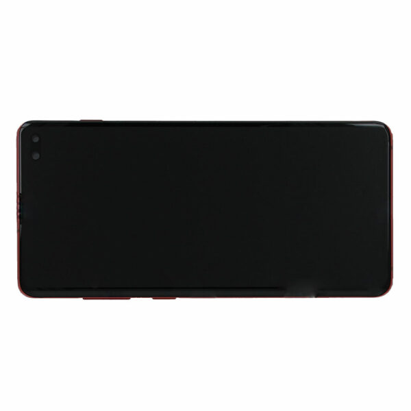 LCD / Scherm met frame voor Samsung Galaxy S10 Plus – Origineel – Service pack – Prism Red