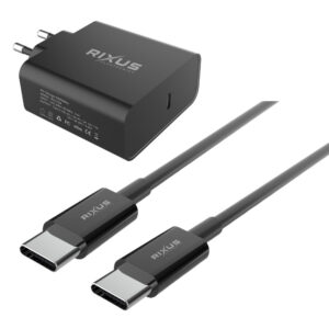 Rixus - Universal USB-C Charger Black