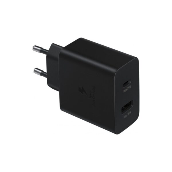 Samsung - 35W PD Power Adapter Duo USB-C, USB-A - Origineel - Service Pack - Zwart - Afbeelding 2