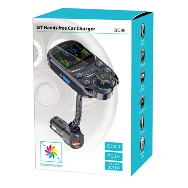 BT Hands-free Car Charger - BC86 - 1