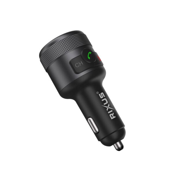 Rixus - Wireless Car FM Transmitter QC3.0 + Type C Port Fast Charge 2