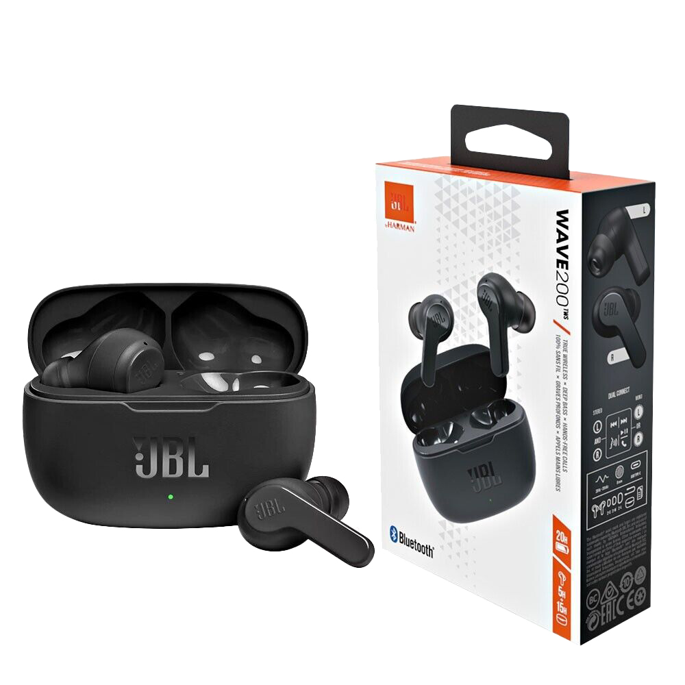 JBL WAVE 200 TWS JBL-Wave-200TWS-True-Wireless-Earbuds-Black