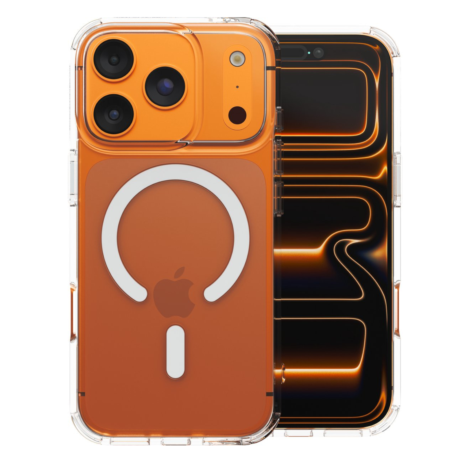 Magsafe Anti Shock hoesje voor Apple iPhone 17 Pro Max – Transparant iPhne 17 Pro Max - Magsafe Transparant Case - Creative Case