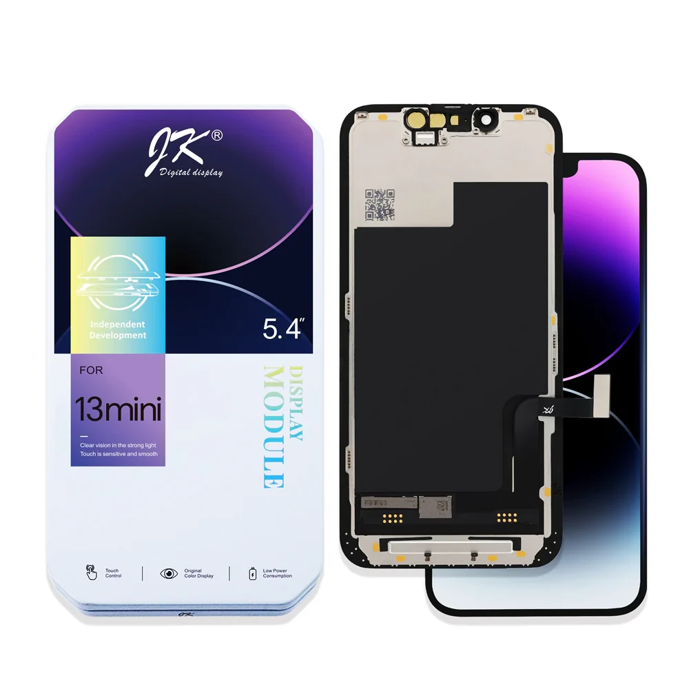 JK For iPhone 13 Mini Display and Digitizer Complete Black (In-Cell) JK - iPhone 13 Mini - FHD Incell