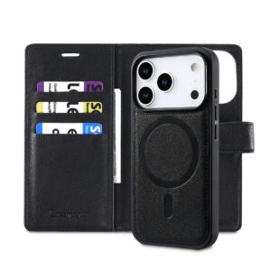 CaseMania Fine Grain 2-in-1 Magsafe Wallet Case – Iphone 17 Air- Zwart casemania-fine-grain-2-in-1-magsafe-wallet-case-iphone-17-series-blk-achterkant