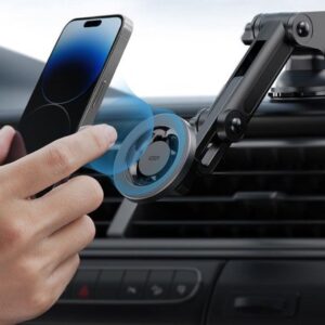 ESR HaloLock Verstelbare Raam/Dashboard MagSafe Telefoonhouder Auto – Zwart ESR HaloLock Dashboard + Windshield Phone Mount