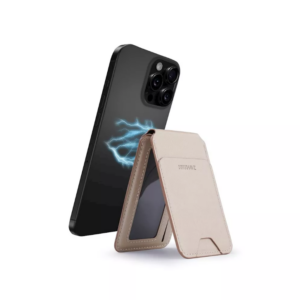 Musthavz Vegan Leather Wallet Stand MagSafe – Desert Gold Musthavz Vegan Leather Wallet Stand MagSafe, desert gold