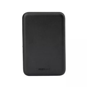 Musthavz MagPower 5000 mAh MagSafe Powerbank – Zwart Musthavz MagPower 5,000 mAh MagSafe powerbank, black