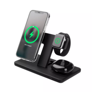Fixed 3-in-1 Draadloze Oplaadstandaard met Snelladen – Zwart FIXED MagPowerstation MagSafe wireless charger, black