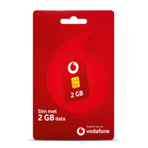 Vodafone Prepaid Simkaart 2 GB – 5G Netwerk | Geen Abonnement Vodafone Prepaid Simkaart 2 GB