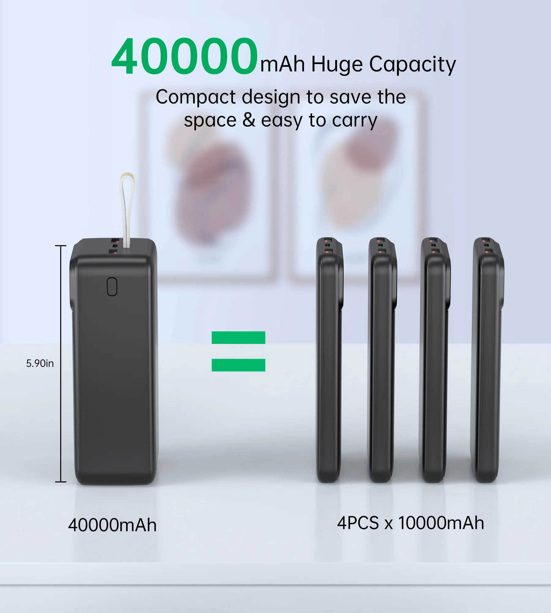 CHOETECH B731 Powerbank 40000mAh – 22,5W – Black CHOETECH B731 Powerbank 40000mAh – 22,5W – Zwart
