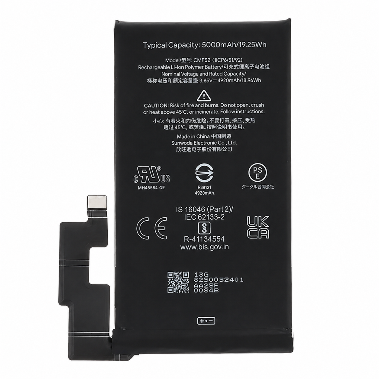 Google Pixel 7 Pro Batterij GMF5Z – OEM Battery GMF5Z OEM
