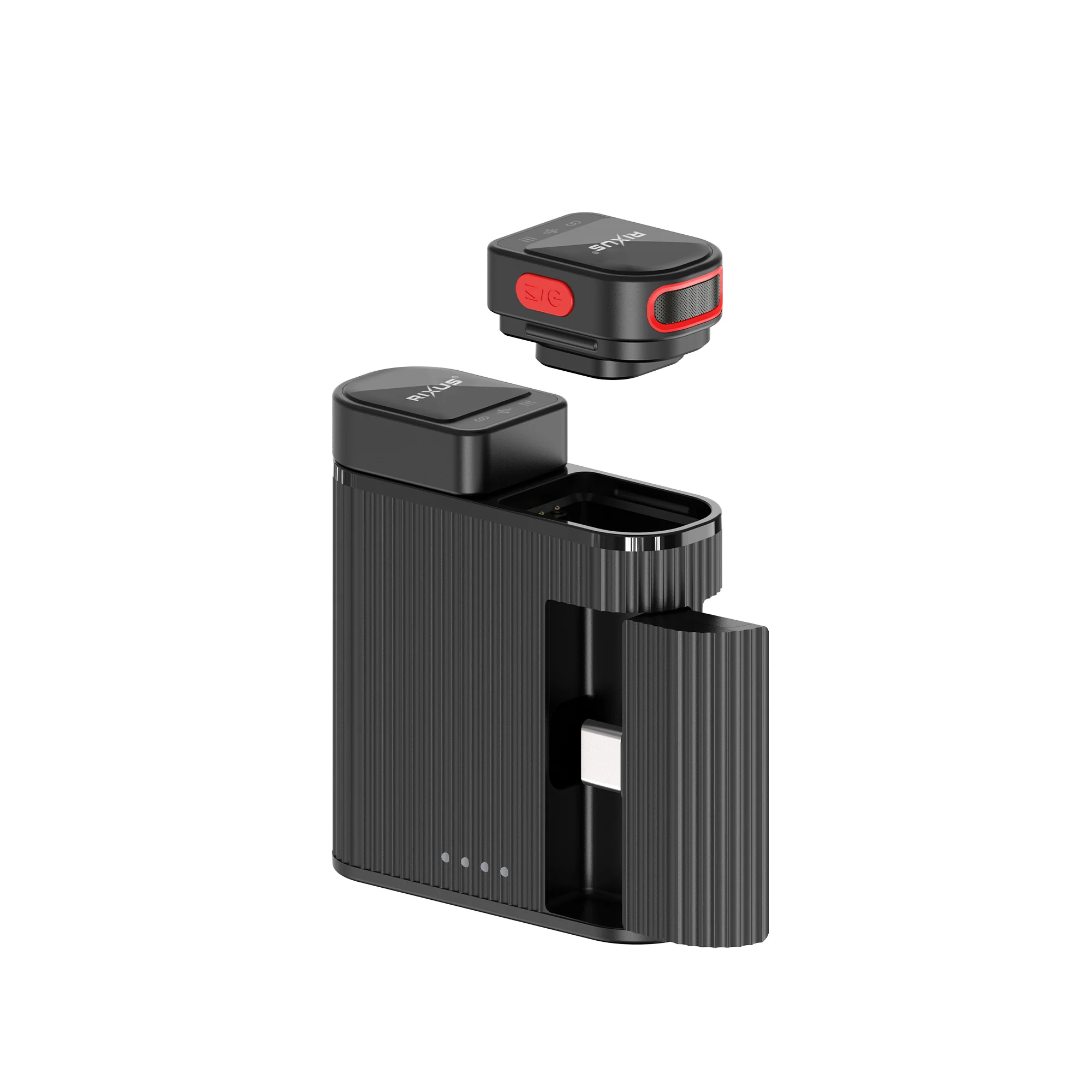 Rixus RXMIC03 Mini Draadloze Microfoon voor Livestream en Video-opname – Black Rixus RXMIC03 Mini Wireless Microphone For Live Stream And Video Recording Black 1