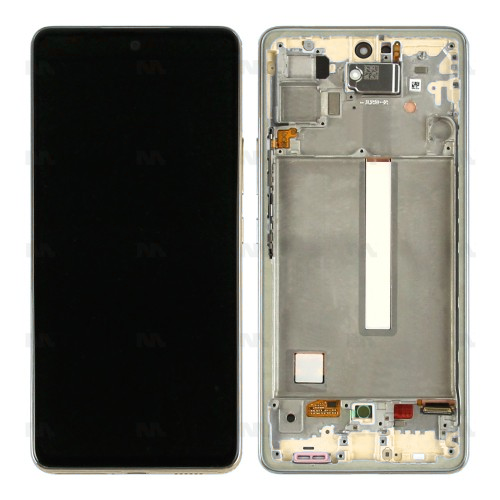 LCD / Scherm met frame voor Samsung Galaxy A53 (SM-A536B) – Soft OLED – Goud LCD / Scherm met frame voor Samsung Galaxy A53 (SM-A536B) - Soft OLED - Goud